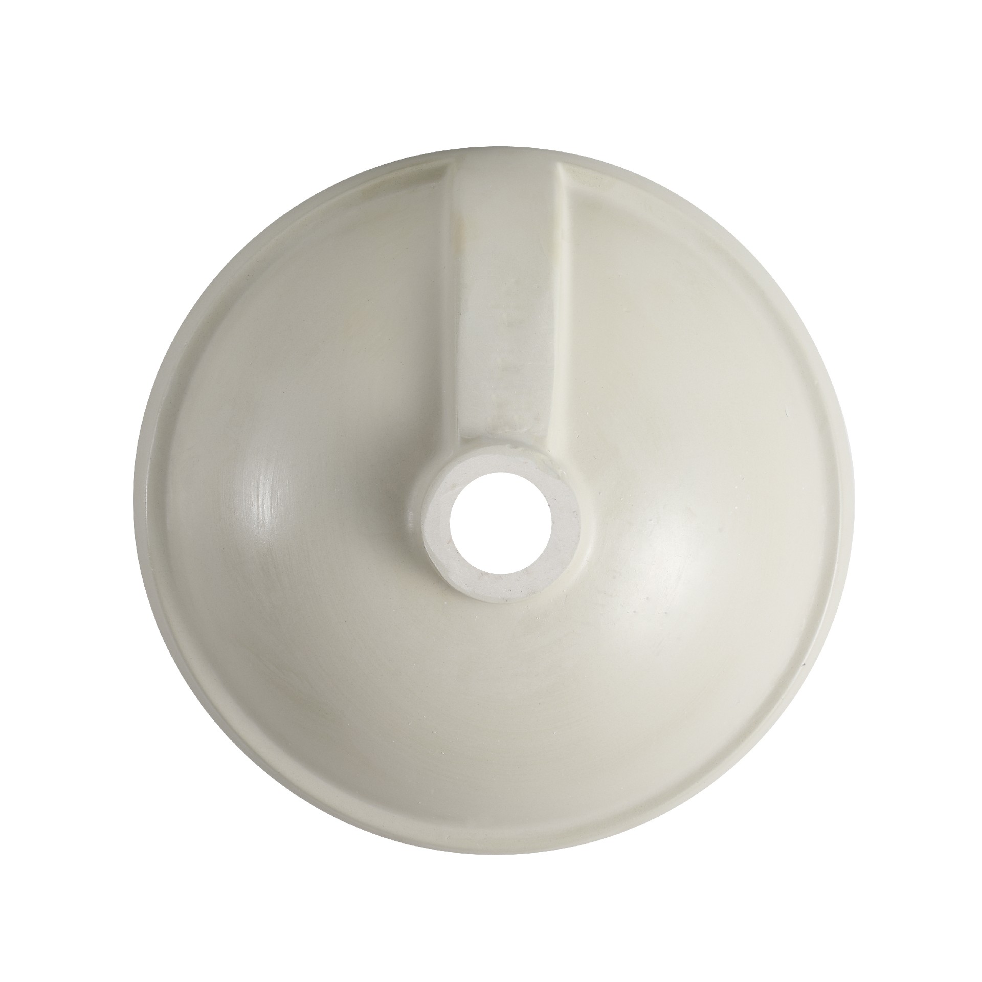 BOTHWA  White Ceramic Round Undermount Bathroom Sink with Overflow BU015WY